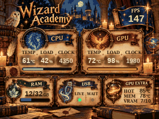 Тема Wizard Academy